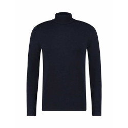 Purewhite Trui knit turtleneck navy