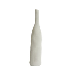 Light & Living vaas deco Ø14,5x69,5 cm haye crème