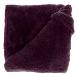 Unique Living plaid justin 150x200cm dark purple