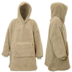 Unique Living hoodie teddy 70x50cm chateau grey