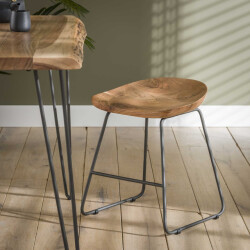 Hoyz Hoyz houten kruk - acaciahout 2 stuks
