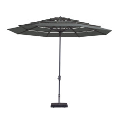 Madison parasol syros open air round grey 350cm -