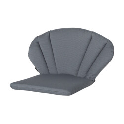 Madison Elegance stoelkussen rib grey 91x70 -