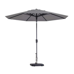 Madison parasol paros ii round light grey 300cm -
