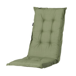 Madison tuinkussens hoge rug basic green 123x50 -