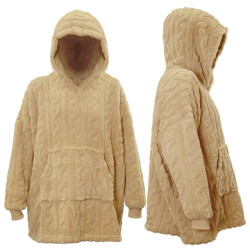 Unique Living hoodie pleun 70x50cm latte