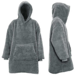 Unique Living hoodie teddy 70x50cm grey