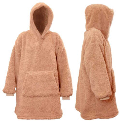Unique Living hoodie teddy 70x50cm old pink