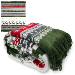 Unique Living | plaid rudolf 150x200cm green