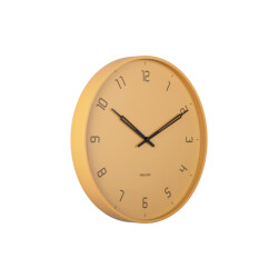 Karlsson wandklok stark honingbruin- Ø40cm