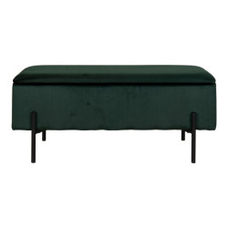 House Nordic Watford bench bench in green velvet with storage hn1206