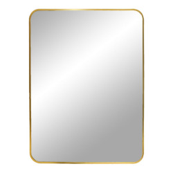 House Nordic Madrid mirror mirror with brass look frame 50x70 cm