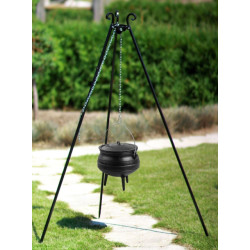 CookKing 180 cm tripod with 9 l cast-iron african pot