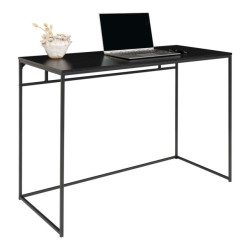 House Nordic Vita desk desk with black frame and black top 100x45x75 cm