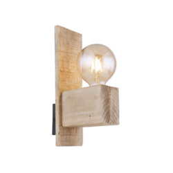 Globo Traditionele binnen wandlamp | e27 fitting | hout | | woonkamer | slaapkamer