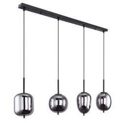 Globo Industriële hanglamp blacky l:100cm e14 metaal -