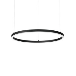 Ideal Lux oracle slim hanglamp aluminium led zwart