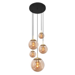 Bright Home Design hanglamp aurora kleurig 5-lichts