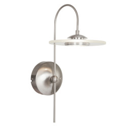Steinhauer Moderne wandlamp - glas modern e27 l: 180cm voor binnen woonkamer eetkamer zilver