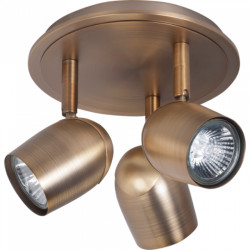 Highlight ovale plafondlamp gu10 22 x 22 x 13cm brons