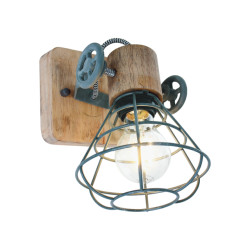 Anne Lighting Trendy spot - hout trendy e27 l: 14cm voor binnen woonkamer eetkamer -