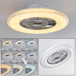 Reality Light ventilator plafond led met afstandsbediening plafond ventilator lamp - incl. 5 jaar led garantie!