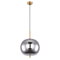 Globo Moderne hanglamp blacky i l:30cm e27 metaal -
