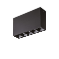 Ideal Lux lika plafondlamp aluminium led zwart