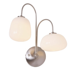 Steinhauer Moderne wandlamp - glas modern g9 l: 29cm voor binnen woonkamer eetkamer zilver