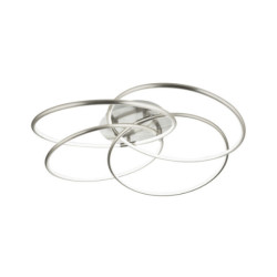 Globo Design plafondlamp led met ringen | satijn | woonkamer | eetkamer | plafonniere