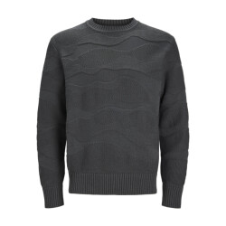 Jack & Jones Jprblujosh knit crew neck antraciet