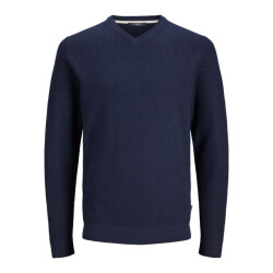 Jack & Jones Jprblaarthur knit v-neck navy