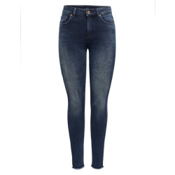 Only Onlblush life mid sk ank raw rea409 blue denim