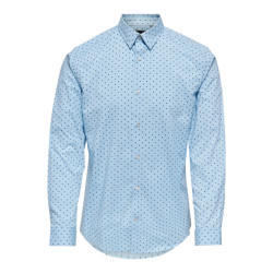 Only & Sons Onsbart life ls organic dot shirt licht