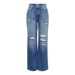 Only Onlmiloh life ex hw wide blue denim