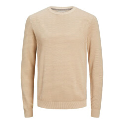 Jack & Jones Jjeatlas knit crew neck noos zand