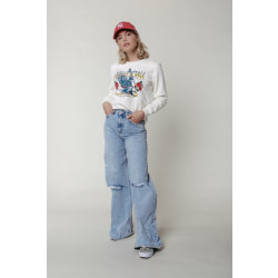 Colourful Rebel Wide leg denim pants blue denim