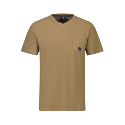 Lerros Heren v-hals shirt 24531801 738 desert sand