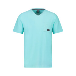 Lerros Heren v-hals shirt 24531801 410 iced mint
