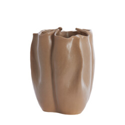 Light & Living vaas deco 28x27,5x36,5 cm sanguli keramiek bruin