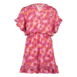 Vingino Meiden korte mouwen jurk penna floral lilac