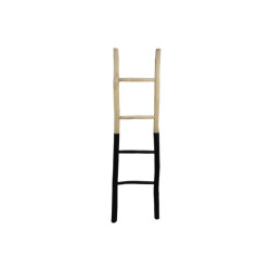 HSM Collection Decoratieve ladder 45x4x150 naturel/zwart teak