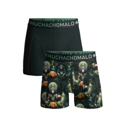 Muchachomalo Jongens 2-pack boxershorts print/effen