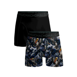 Muchachomalo Jongens 2-pack boxershorts print/effen