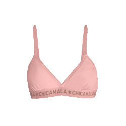 Muchachomalo Dames 1-pack triangle top effen pastelc