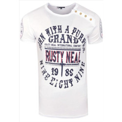 Rusty Neal heren t-shirt wit 15216