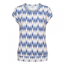 &Co Woman &co women top lieke dancing lines cobalt