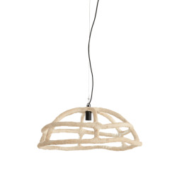 Light & Living hanglamp Ø70x38 cm porila crème