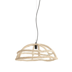 Light & Living hanglamp Ø70x38 cm porila crème