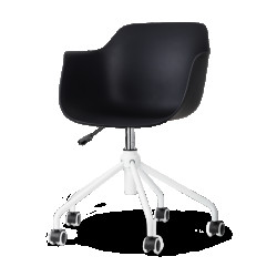 Nolon Nout-puk bureaustoel wit onderstel